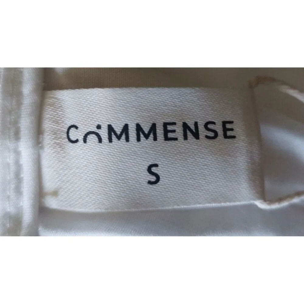 NWT Commense Womens White Linen-Blend Wide Leg Pants Small~Pockets~Spring~Summer - Picture 3 of 9